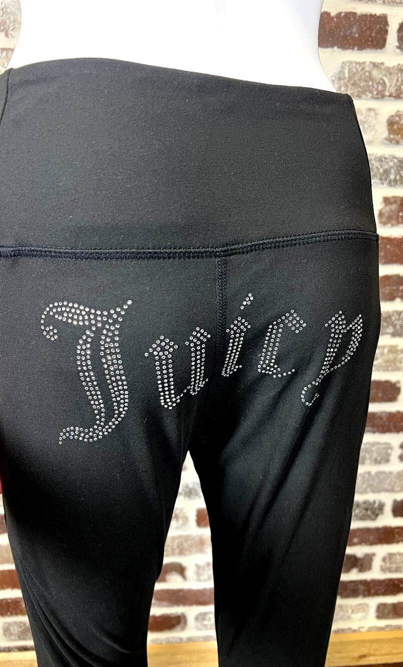 NWT Juicy Couture Sport Legging Rhinestone Logo On Back Side Pockets Women's M